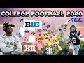 This is College Football Conference Realignment in 2040