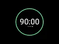 90 Minute Countdown Timer with Alarm iPhone Timer Style