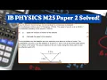 IB Physics Paper 2 Doppler Effect Reflection May 2025 TZ1 Q5