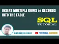 Insert Multiple Records into the Table in Oracle Technical Aashique