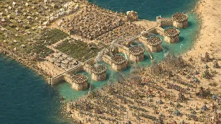 Peninsula Castle vs ENDLESS Enemy Waves - Stronghold Crusader Definitive Edition