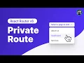React Router v6 Private Route Tutorial