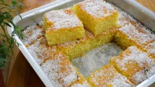 كيكة البسبوسة البسيمة اللذيذة بجوز الهند 