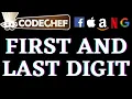 First and Last Digit CodeChef Beginners Problems Python