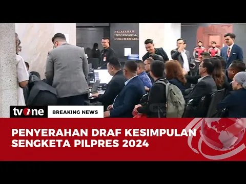 Penyerahan Kesimpulan Berkas Sengketa Pilpres 2024