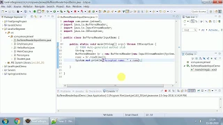 6 Accept input form Keyboard using BufferedReader class