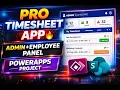 PowerApps Timesheet App Demo Admin Panel Approvals Project Tracking 2026