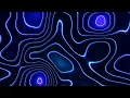 Abstract Blue Neon wave pattern| Height Map Footage | 2 hours 4k Background