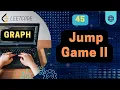 Jump Game II Leetcode 45 Graph BFS without extra space C