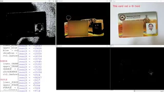 305456 Computer Vision OpenCV detect ID Card