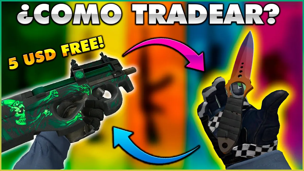 ¿COMO INTERCAMBIAR O TRADEAR TUS SKINS EN CS:GO 2022 ?(FACIL Y SEGURO) / 5 USD GRATIS