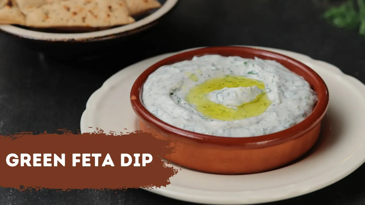 Green Feta Dip         Cheesy Dip   Dip Recipes   Sanjeev Kapoor Khazana