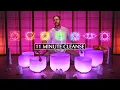 QUICK Chakra Rebalancing Sound Bath 11 minute cleanse
