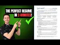 Writing the Perfect Resume in 2-Minutes How To With Templates and Examples