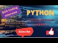Python coding interview - Bank of America Counter Container