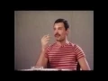 Freddie Mercury about his hobbies - I love sex