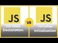 JS Basics Declaration vs Initialization Explained in 60 Seconds