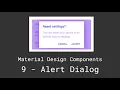 Alert Dialogs MDC - 2021 Android Tutorials