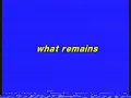 Lagu what remains (full album stream)