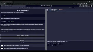 Declare String Variables Freecodecamp JavaScript Algorithms and Data Structures