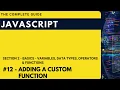 Adding a custom function in JavaScript Hindi JavaScript The Complete Guide