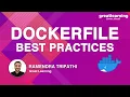 Dockerfile Best Practices Docker Containers For Beginners Docker Training Great Learning