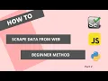 How to scrape a website for data easy method Part 2