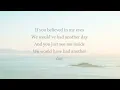 Michele Morrone - Another day - lyrics video