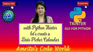 How to Create a Date Picker Calendar with Python Tkinter GUI