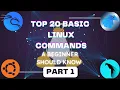 Top 20 Basic Linux Commands for Beginners - Part 1 Linux Tutorial in HINDI
