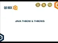 Java Throw Throws QO-BOX