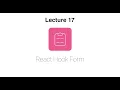 lecture 17 username validation react hook form