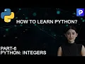 Integers and Floats in Python - Numeric Data in Python Python Full Course Pt-6 Programming Hub