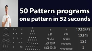 Python 50 Pattern programs built one pattern in 52 seconds