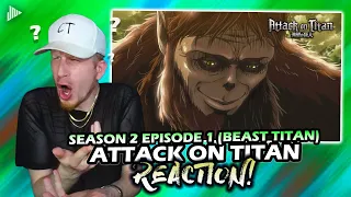 THIS CHANGES EVERYTHING!! | ATTACK on TITAN Reaction S2 Ep 1 (Beast Titan)