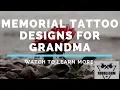 Memorial Tattoo Designs for Grandma Using Cremation Ashes in Tattoo Ink For a Memorial Tattoo