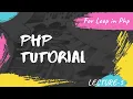 for loop in php php tutorial for beginners full in hindi loops in php