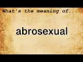 Abrosexual Meaning Definition of Abrosexual