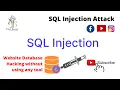 Website Database Hacking without using any tool Ethical Hacking - SQL Injection Attack