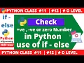 python program postive negative and zero number program in python