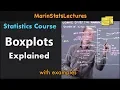 Boxplots in Statistics Statistics Tutorial MarinStatsLectures