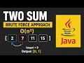 Two Sum LeetCode Solution Explained Brute Force Approach O n Java