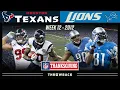 Controversial Thanksgiving Classic Texans vs Lions 2012 Week 12