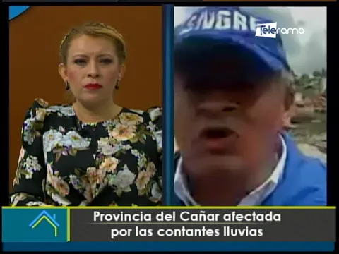 Provincia del Cañar afectada por las constantes lluvias