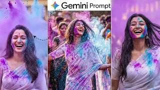 Holi photo editing 2026 | Google gemini holi photo editing | Happy holi ai photo editing