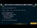 How to Convert a Dictionary to XML in Python
