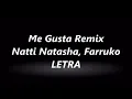 Natti Natasha ft Farruko - me gusta remix (lyric)