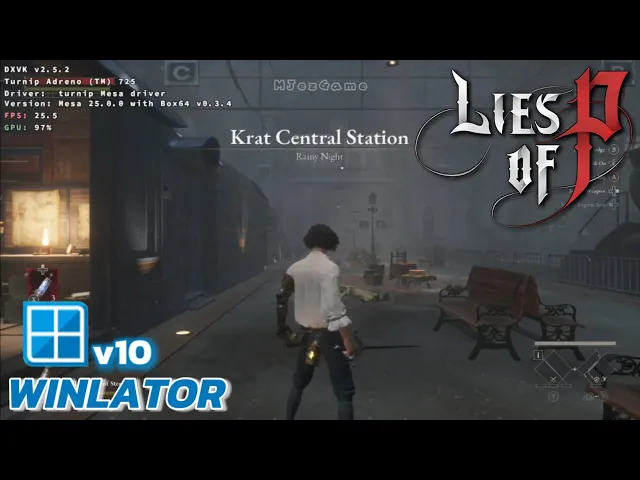 Winlator v10 - Gameplay Lies Of P (Windows) On Android