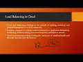 Understanding the Load Balancing in Cloud Lecture - 29