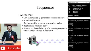 Sequence in Oracle - Create and Alter Sequences Insert Record using Sequence NEXTVAL and CURRVAL